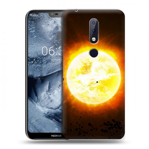 Дизайнерский пластиковый чехол для Nokia 6.1 Plus Солнце