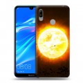 Дизайнерский пластиковый чехол для Huawei Y6 (2019) Солнце