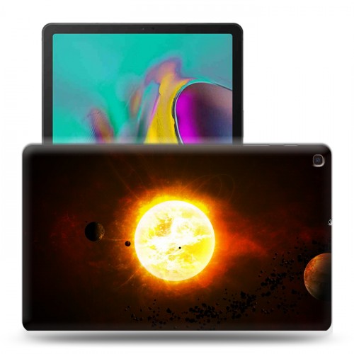 Дизайнерский пластиковый чехол для Samsung Galaxy Tab A 10.1 (2019) Солнце