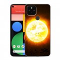 Дизайнерский пластиковый чехол для Google Pixel 5 Солнце