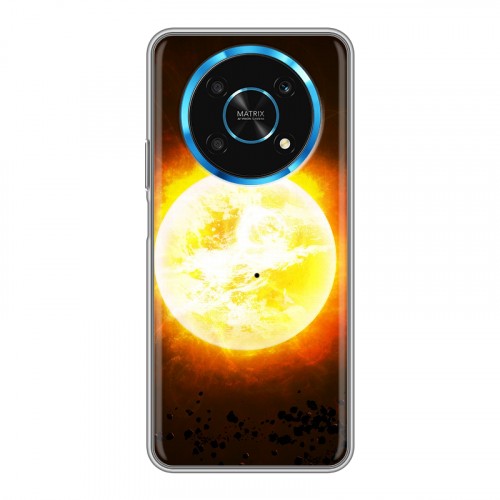 Дизайнерский силиконовый с усиленными углами чехол для Huawei Honor Magic 4 Lite 5G Солнце