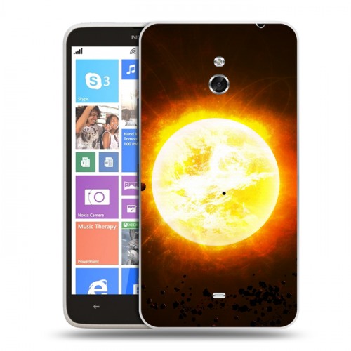 Дизайнерский пластиковый чехол для Nokia Lumia 1320 Солнце