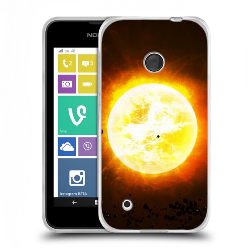 Дизайнерский пластиковый чехол для Nokia Lumia 530 Солнце