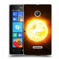 Дизайнерский пластиковый чехол для Microsoft Lumia 435 Солнце