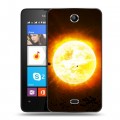 Дизайнерский силиконовый чехол для Microsoft Lumia 430 Dual SIM Солнце