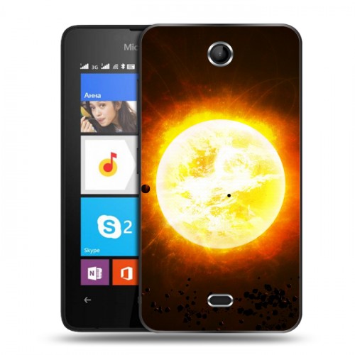 Дизайнерский силиконовый чехол для Microsoft Lumia 430 Dual SIM Солнце