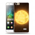 Дизайнерский пластиковый чехол для Huawei Honor 4C Солнце