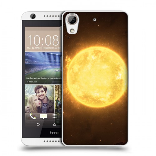 Дизайнерский пластиковый чехол для HTC Desire 626 Солнце