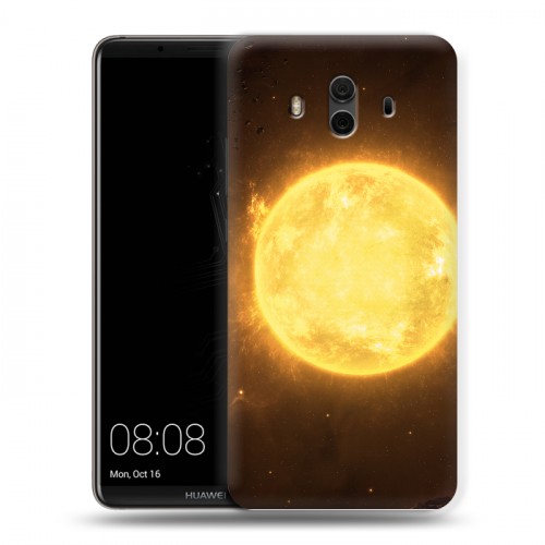 Дизайнерский пластиковый чехол для Huawei Mate 10 Солнце