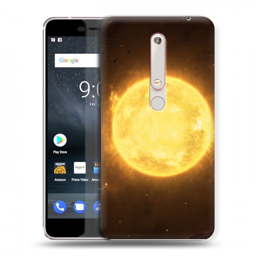 Дизайнерский пластиковый чехол для Nokia 6 (2018) Солнце