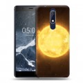 Дизайнерский пластиковый чехол для Nokia 5.1 Солнце