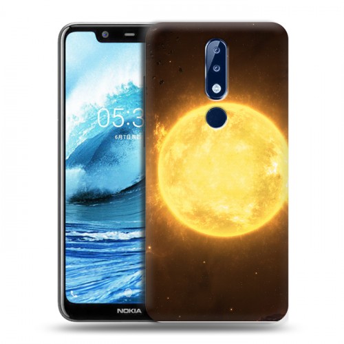 Дизайнерский пластиковый чехол для Nokia 5.1 Plus Солнце