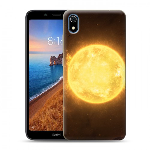 Дизайнерский силиконовый чехол для Xiaomi RedMi 7A Солнце