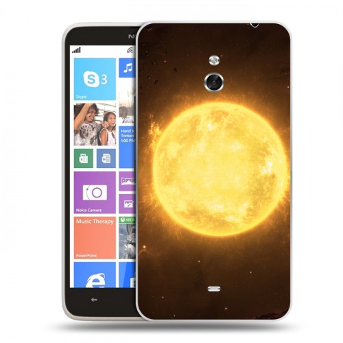 Дизайнерский пластиковый чехол для Nokia Lumia 1320 Солнце