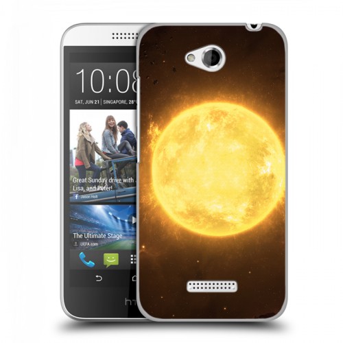 Дизайнерский силиконовый чехол для HTC Desire 616 Солнце