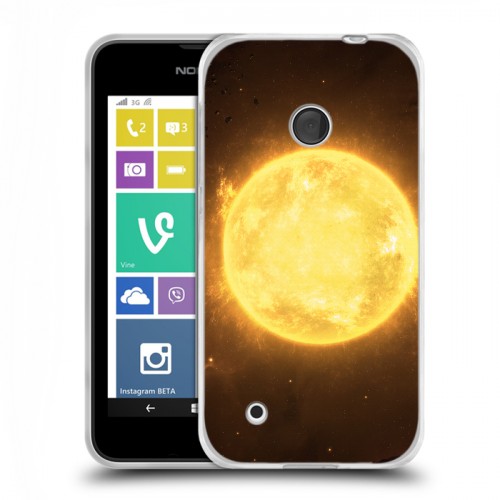 Дизайнерский пластиковый чехол для Nokia Lumia 530 Солнце