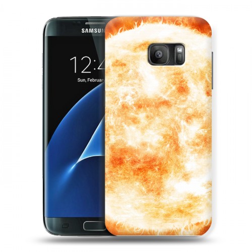 Дизайнерский силиконовый с усиленными углами чехол для Samsung Galaxy S7 Солнце