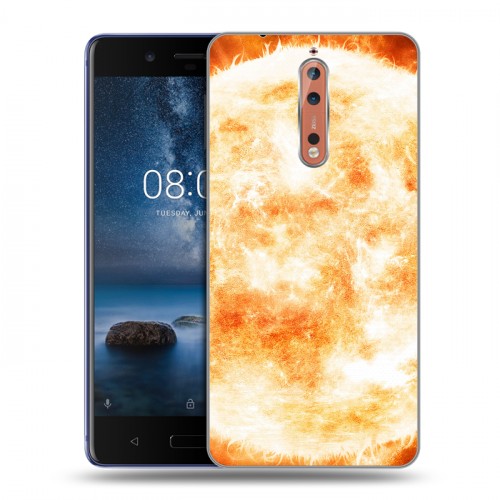 Дизайнерский пластиковый чехол для Nokia 8 Солнце