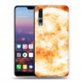 Дизайнерский силиконовый с усиленными углами чехол для Huawei P20 Pro Солнце