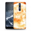 Дизайнерский пластиковый чехол для Nokia 5.1 Солнце