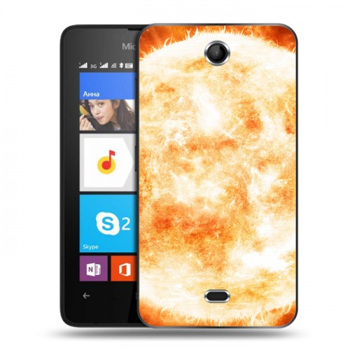 Дизайнерский силиконовый чехол для Microsoft Lumia 430 Dual SIM Солнце