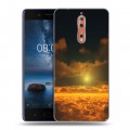 Дизайнерский пластиковый чехол для Nokia 8 Солнце