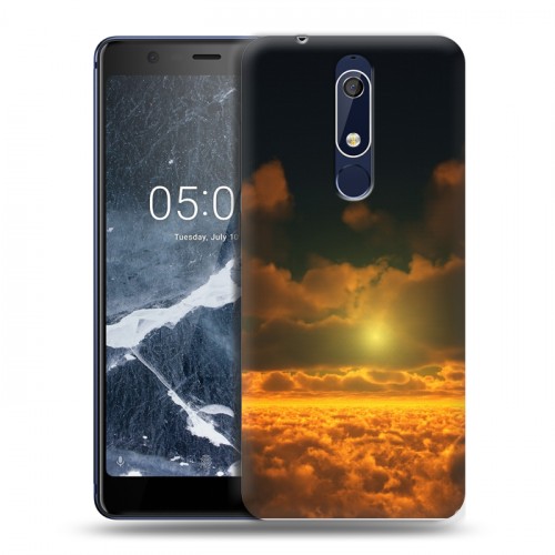 Дизайнерский пластиковый чехол для Nokia 5.1 Солнце