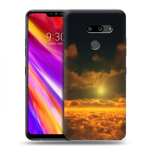 Дизайнерский пластиковый чехол для LG G8 ThinQ Солнце