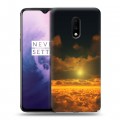 Дизайнерский пластиковый чехол для OnePlus 7 Солнце