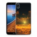 Дизайнерский силиконовый чехол для Xiaomi RedMi 7A Солнце