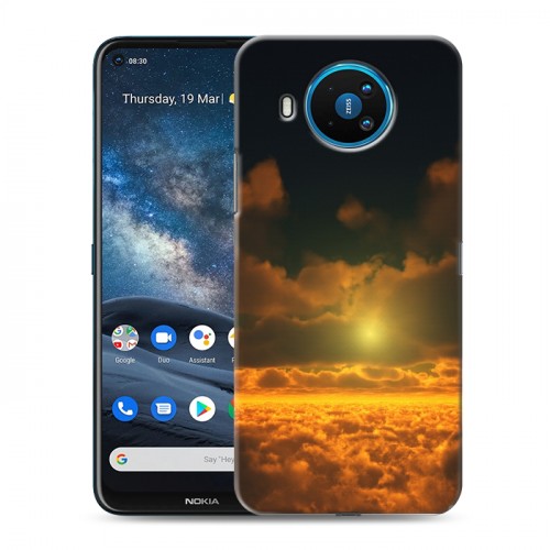 Дизайнерский силиконовый чехол для Nokia 8.3 Солнце