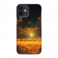 Дизайнерский силиконовый с усиленными углами чехол для Iphone 12 Mini Солнце