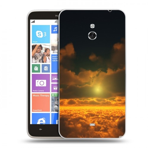 Дизайнерский пластиковый чехол для Nokia Lumia 1320 Солнце