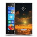 Дизайнерский пластиковый чехол для Microsoft Lumia 435 Солнце