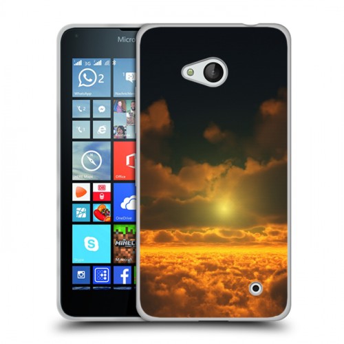 Дизайнерский пластиковый чехол для Microsoft Lumia 640 Солнце