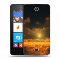 Дизайнерский силиконовый чехол для Microsoft Lumia 430 Dual SIM Солнце