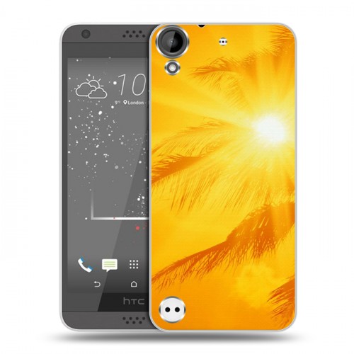 Дизайнерский пластиковый чехол для HTC Desire 530 Солнце