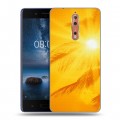 Дизайнерский пластиковый чехол для Nokia 8 Солнце