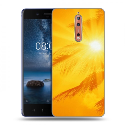 Дизайнерский пластиковый чехол для Nokia 8 Солнце