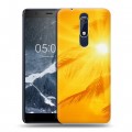 Дизайнерский пластиковый чехол для Nokia 5.1 Солнце