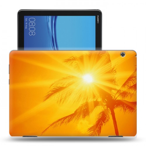 Дизайнерский силиконовый с усиленными углами чехол для Huawei MediaPad T5 Солнце