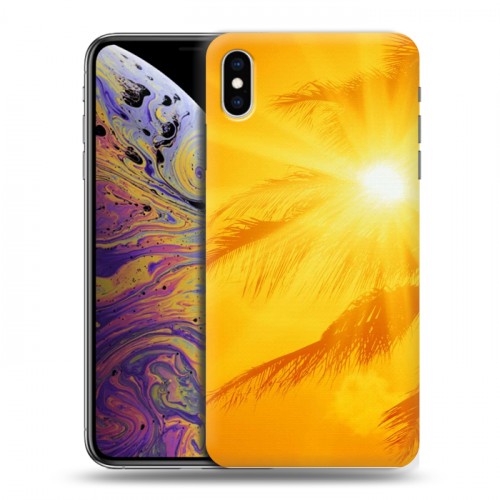 Дизайнерский силиконовый чехол для Iphone Xs Max Солнце