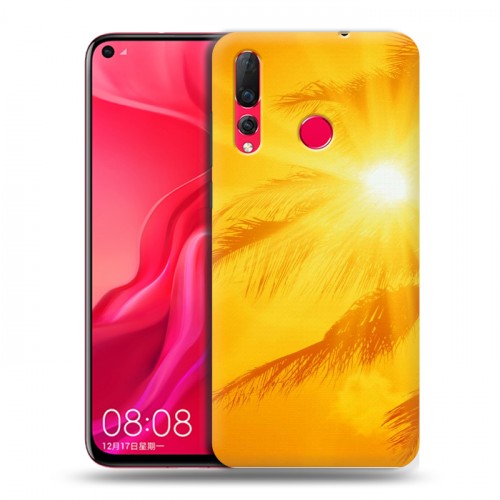 Дизайнерский пластиковый чехол для Huawei Nova 4 Солнце