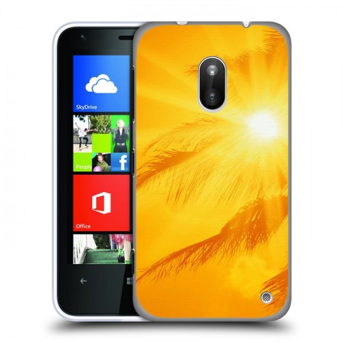 Дизайнерский пластиковый чехол для Nokia Lumia 620 Солнце