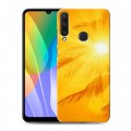 Дизайнерский пластиковый чехол для Huawei Y6p Солнце