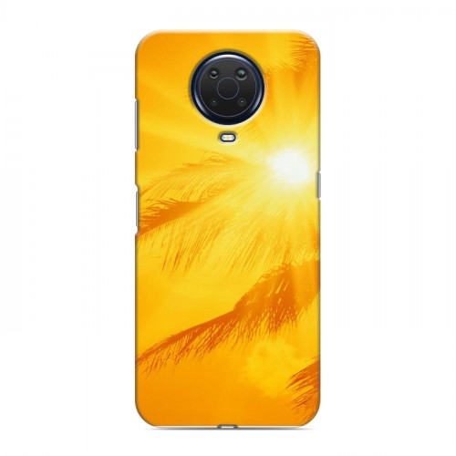 Дизайнерский силиконовый с усиленными углами чехол для Nokia G20 Солнце