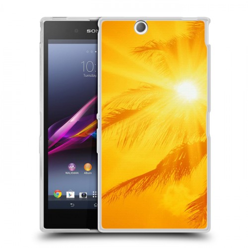 Дизайнерский пластиковый чехол для Sony Xperia Z Ultra  Солнце