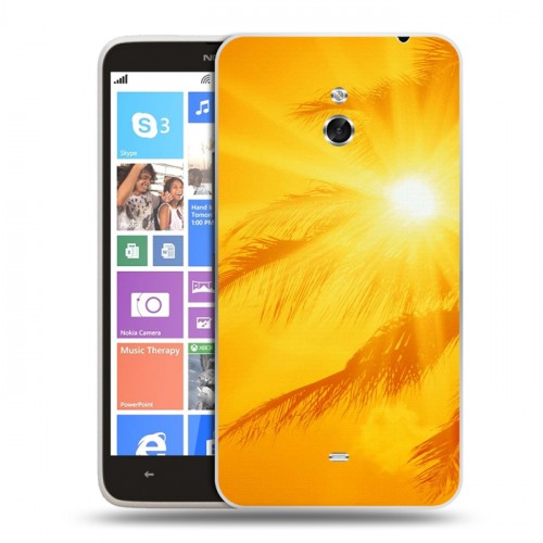 Дизайнерский пластиковый чехол для Nokia Lumia 1320 Солнце