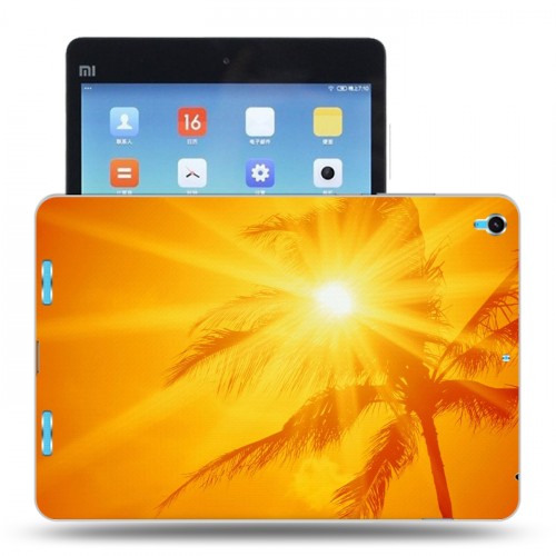 Дизайнерский силиконовый чехол для Xiaomi MiPad Солнце