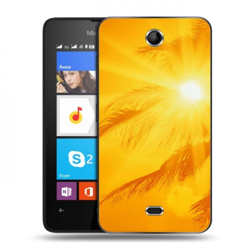 Дизайнерский силиконовый чехол для Microsoft Lumia 430 Dual SIM Солнце